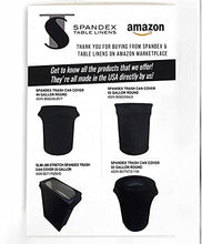 Load image into Gallery viewer, Spandex &amp; Table Linens Slim Jim Stretch Spandex Trash Can Cover, 23 Gallons Black
