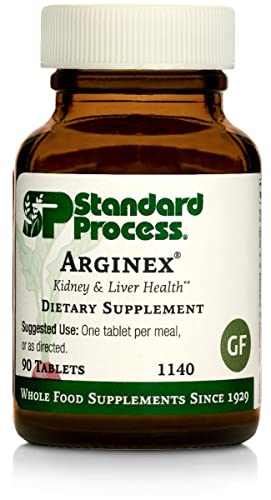 Standard Process Arginex - Whole Food Formula for Body Cleanse Organs - Liver Support and Kidney Health Supplement with Vitamin A, Oat Flour, Buckwheat and Ascorbic Acid - 90 Tablets