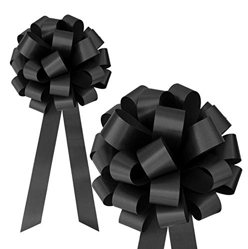 Black Pull Bows with Tails - 8