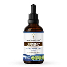 Load image into Gallery viewer, Secrets of The Tribe Quinine Alcohol-Free Tincture (Glycerite) 680 mg Wildcrafted Quinine (Cinchona officinalis) Dried Bark (4 Fl Oz) Leg Cramp Support Supplement
