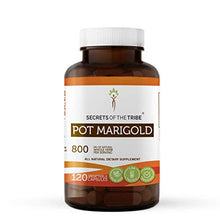 Load image into Gallery viewer, Pot Marigold 120 Capsules, 800 mg, Organic Pot Marigold (Calendula Officinalis) Dried Flower (120 Capsules)
