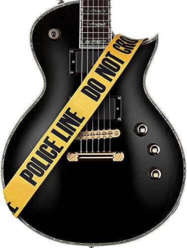 Guitar Strap Police Line Adjustable Acoustic Electric Bass Mandolin Made In USA