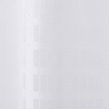 Load image into Gallery viewer, Barossa Design Fabric Shower Curtain White Hotel Grade, Water Repellent, Machine Washable, 71 x 72 inches Brick Geometric Dobby Pattern for Bathroom
