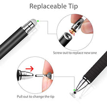 Load image into Gallery viewer, Stylus Pens for Touch Screens Stylus for iPad Stylus Pen for Tablet (Jet Black+Jet Black)
