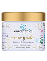 Era Organics Soothing Nipple Cream for Breastfeeding Moms - 100% Natural, USDA Organic Calming Nipple Balm For Chapped, Irritated, Sensitive Skin. Non-GMO, Baby Safe Breastfeeding Cream 2oz