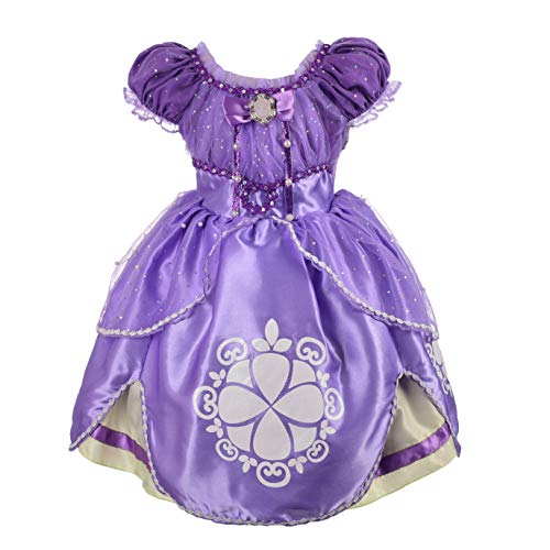 Dressy Daisy Girls' Princess Dress Up Costume Cosplay Halloween Xmas Fancy Party Dresses Size 4T 62
