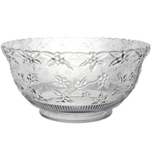 Load image into Gallery viewer, 12 Quart Embossed Clear Punch Bowl
