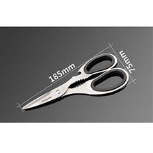 Load image into Gallery viewer, ZHONGYUE Home Kitchen Scissors, Meat Scissors, Kitchen Gadgets, Stainless Steel Food Scissors, Kitchen Fruit And Vegetable Scissors, Chicken Legs Scissors (Color : Silver)
