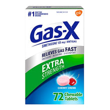 Load image into Gallery viewer, Gas-X Extra Strength Chewable Gas Relief Tablets with Simethicone 125 mg, Cherry - 72 Count
