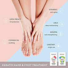 Load image into Gallery viewer, BODIPURE Keratin Hand Mask &amp; Foot Mask Combo Pack  Anti-Aging Moisturizing Gloves &amp; Socks for Dry Hands &amp; Cracked Heels - Natural Ingredients  Pair in a Pack  (12 Pack)
