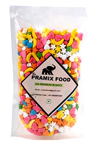 Pramix Fruit-Flavored Bright Colorful Hard Candy In Assorted shapes, 250g