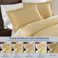Load image into Gallery viewer, HC COLLECTION King Duvet Cover Set - 1500 Thread Lightweight Duvet Covers with Zipper Closure for Comforters w/ 2 Pillow Shams - Camel
