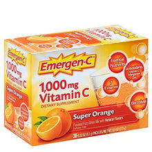 Load image into Gallery viewer, Emergen-C Vitamin C Flavored Fizzy Drink Mix Packets, Super Orange 30 ea (Pack of 3)
