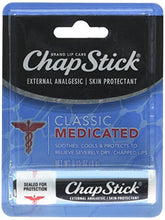 Load image into Gallery viewer, Chapstick Classic Medicated Lip Balm, 0.15 Ounce, 3 Count

