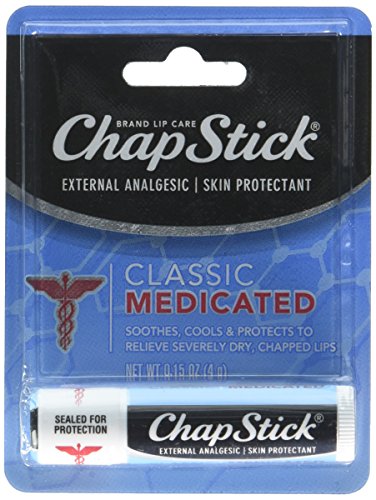 Chapstick Classic Medicated Lip Balm, 0.15 Ounce, 3 Count
