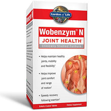 Load image into Gallery viewer, Garden of Life Joint Support Supplement - Wobenzym N Systemic Enzymes, 800 Tablets
