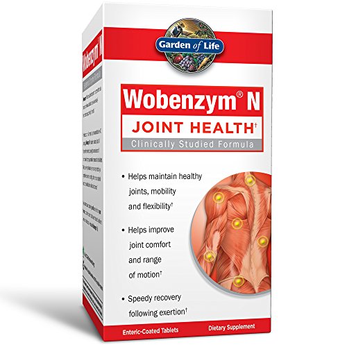 Garden of Life Joint Support Supplement - Wobenzym N Systemic Enzymes, 800 Tablets