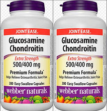 Load image into Gallery viewer, Webber Naturals Glucosamine 500mg and Chondroitin 400mg  Sulfate Twin Pack (2 x 300 capsules)
