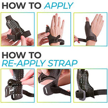 Load image into Gallery viewer, BraceAbility Hard Plastic Thumb Splint | Arthritis Treatment Brace to Immobilize &amp; Stabilize CMC, Basal and MCP Joints for Trigger Thumb, Tendonitis Pain, Sprains (Medium - Right Hand)
