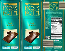 Load image into Gallery viewer, Moser Roth German Dark Chocolate/Sea Salt, Lot of (3) Bars 4.4 oz each

