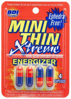 Mini Thin Xtreme Energizer, 4-Count Capsules (Pack of 24)
