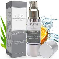 Kleem Organics Vitamin C Serum for Face with Hyaluronic Acid & Vitamin E | Natural Anti Aging Face Serum | Best Anti Wrinkle Facial Serum | Acne Spot Treatment and Dark Spot Corrector for Face [1 oz]