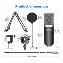 Load image into Gallery viewer, Neewer NW-700 Professional Studio Broadcasting Recording Condenser Microphone &amp; NW-35 Adjustable Recording Microphone Suspension Scissor Arm Stand with Shock Mount and Mounting Clamp Kit
