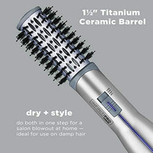 Load image into Gallery viewer, INFINITIPRO BY CONAIR Titanium Ceramic Hot Air Brush, 1 1/2-Inch Hot Air Styling Brush
