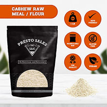 Load image into Gallery viewer, Cashew Fresh Raw Flour, All Natural, Packed in 1 lb. (16oz) Resealable Bag, Kind to your Body, Gluten free, High in Protein, Almond Flour alternative by Presto Sales LLC
