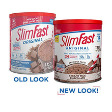 Load image into Gallery viewer, SlimFast Meal Replacement Powder, Original Creamy Milk Chocolate, Weight Loss Shake Mix, 10g of Protein, 14 Servings (Pack of 3)
