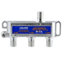 Load image into Gallery viewer, HOLLAND ELECTRONICS 3-Way Balanced Splitter MOCA Compliant 5-1675MHz

