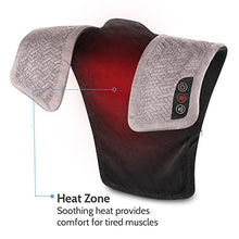Load image into Gallery viewer, HoMedics Comfort Pro Elite Heated Vibrating Massage Wrap Adjustable Intensity, Soft Fabric, Tension Relief Heat Therapy Heated Shoulder Massage, Relieves Neck, Upper Back &amp; Shoulders
