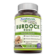 Load image into Gallery viewer, Pure Naturals Burdock Root 425mg 120caps
