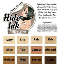 Load image into Gallery viewer, Hide Ink Temporary Tattoo Cover Up 4&quot; x 6&quot; - PALE COLOR (5-Pack)
