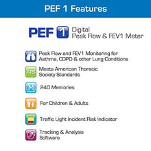 Load image into Gallery viewer, Digital Peak Flow Meter (PEF) and Forced Expiratory Volume (FEV1)
