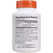 Load image into Gallery viewer, Doctor&#39;s Best Betaine HCI Pepsin &amp; Gentian Bitters, Digestive Enzymes for Protein Breakdown &amp; Absorption, Non-GMO, Gluten Free, 120 Caps, Original Version (DRB-00163)
