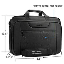 Load image into Gallery viewer, KROSER Laptop Bag XXL Laptop Briefcase Fits Up to 18 Inch Laptop Water-Repellent Gaming Computer Bag Shoulder Bag Expandable Capacity for Travel/Business/School/Men-Black
