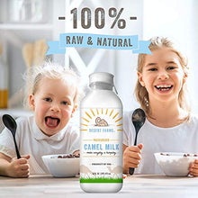 Load image into Gallery viewer, Organic Fresh Frozen Camel Milk - Fresh Flavor with Health Benefits - Raw &amp; Natural Grade A - Gently Pasteurized from Healthy Camels in Midwest - Made In The USA [12 Pack]
