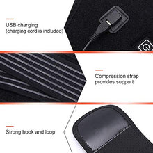 Load image into Gallery viewer, Heated Waist Belt, Lower Back Brace Support Heating Pad, for Warming Back, Stomach Abdominal Tension, Portable Electric USB Belly Wrap for Waist Warm Abdomen, Fits Men Women, Power Bank Not Included
