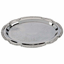 Load image into Gallery viewer, Decorative trays - Nickel Plated - (Set of 4 Oval Shaped trays)
