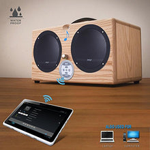 Load image into Gallery viewer, Pyle Bluetooth Marine Grade Flush Mount 2-Way Speaker System Amplified Full Range Stereo Sound Dual Cone Dome Waterproof Universal Home with Aux 3.5mm Input Pair 6.5 240 Watts (PLMRKT9) Black
