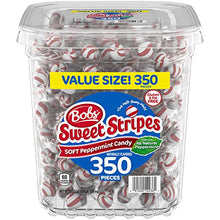 Load image into Gallery viewer, Bob&#39;s Red &amp; White Bob&#39;s Sweet Stripes Soft Candy, 61.73 Ounce, Peppermint, 350 Count
