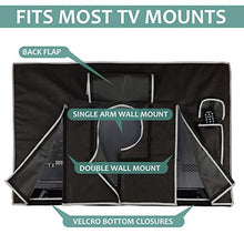 Load image into Gallery viewer, Outdoor TV Cover 60-65 inch - Weatherproof Protector for Flat TVs with Bottom Seal, 600D Waterproof Material. Extend Your TV Life.
