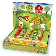 Load image into Gallery viewer, Learning Resources Veggie Farm Sorting Set, Food Sorting Game, 46 Pieces, Ages 3+
