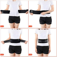 Load image into Gallery viewer, Heated Waist Belt, Lower Back Brace Support Heating Pad, for Warming Back, Stomach Abdominal Tension, Portable Electric USB Belly Wrap for Waist Warm Abdomen, Fits Men Women, Power Bank Not Included
