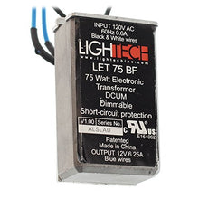 Load image into Gallery viewer, LighTech LET-75-BF Electrical Transformer, 12V 75W Electronic Dimmable - Bottom Feed
