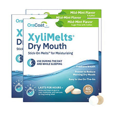 Load image into Gallery viewer, Oracoat Xylimelts for Dry Mouth Relief, Mild Mint (Pack of 3), 40 Count
