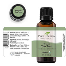 Load image into Gallery viewer, Plant Therapy Organic Tea Tree Oil (Melaleuca) 100% Pure, USDA Certified Organic, Undiluted, Natural Aromatherapy, Therapeutic Grade 30 mL (1 oz)
