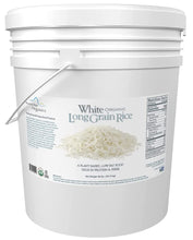 Load image into Gallery viewer, Mountain High Organics Certified White Long Grain Rice 6 Gallon/40 LB Bucket
