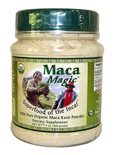 Load image into Gallery viewer, Maca Magic 100 Percent Pure USDA Organic Maca Root Powder in Wide Mouth Jar (7.1 OZ)
